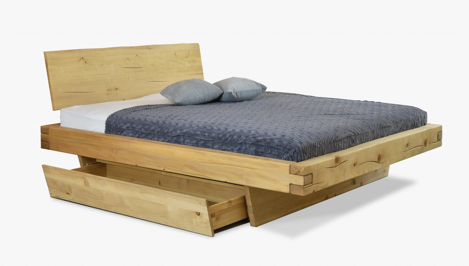 Solid bed, spruce wood Matus