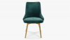 Laura szék, sötétzöld bársony anyagból