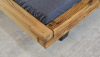 Solid bed, metal legs Laura